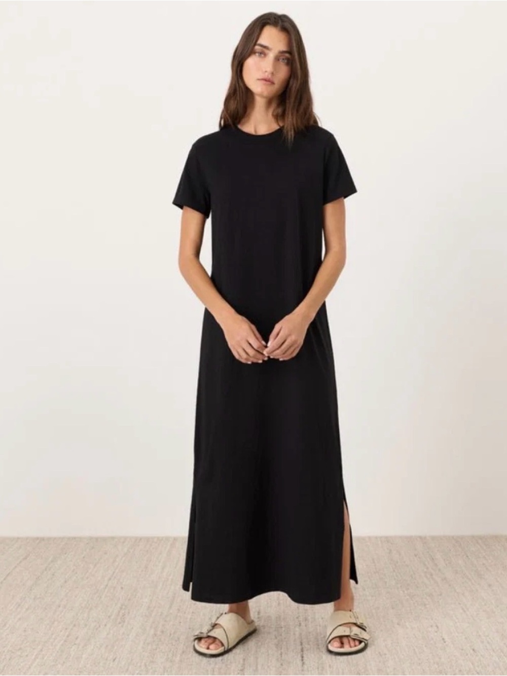 Pact Soft-Slub Essential Easy Tee Maxi Dress